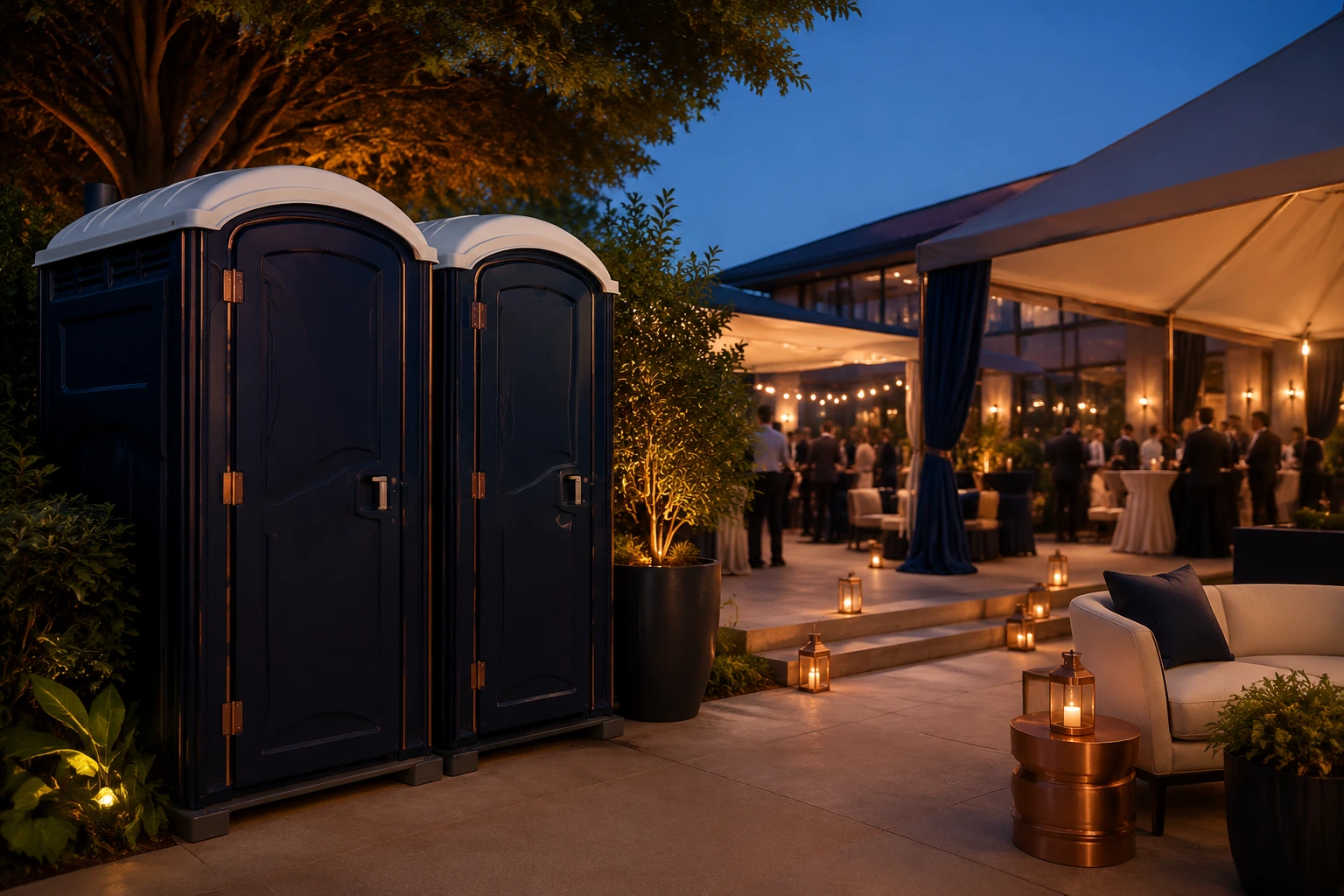 Portable restroom rental planning for Kingston, GA